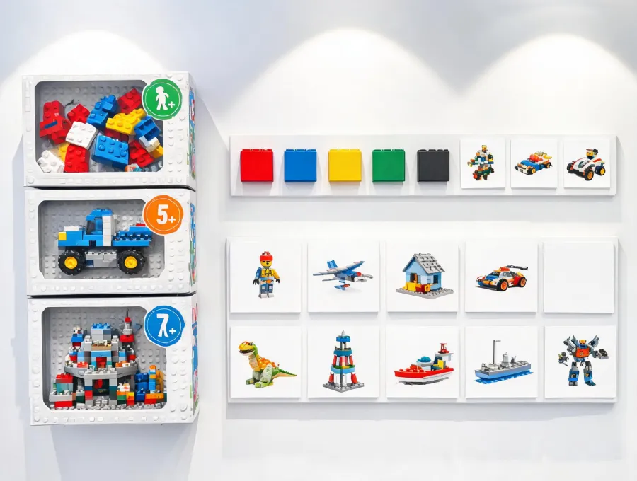 Packaging review wall