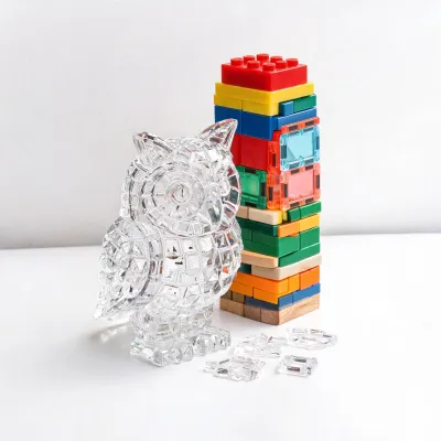 bepuzzled owl crystal 3d puzzle